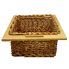 Panier Coulissant en Osier 500 mm
