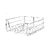 3 Paniers Coulissants KuKoo Pour Placard de Cuisine de 40cm