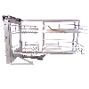 Cestos de Acero Inoxidable para Mueble de Rincón Ciego 90-100cm, Mano Izquierda