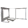 Cestos de Acero Inoxidable para Mueble de Rincón Ciego 90-100cm, Mano Izquierda