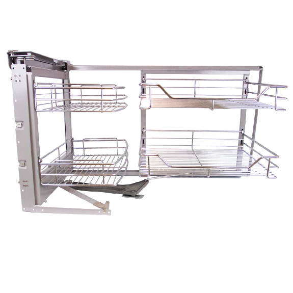 Cestos de Acero Inoxidable para Mueble de Rincón Ciego 90-100cm, Mano Izquierda Cestos de Acero Inoxidable para Mueble de Rincón Ciego 90-100cm, Mano Izquierda-Leer más