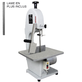 Sierra de cinta para carne profesional eléctrica 750W-Leer más