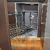 Ausziehbarer Edelstahl-Eckschrank 90-100cm rechte Seite