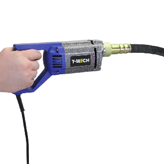 Betoniera portatile e vibratore per calcestruzzo con prolunga da 2 m-Leggi tutto