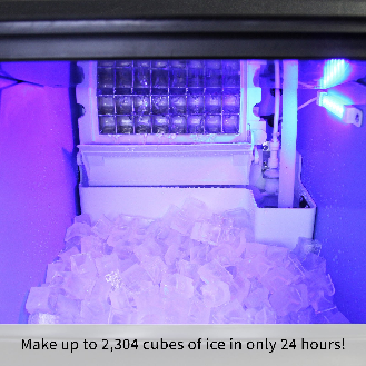 Máquina de hielo 40kg/24h de acero inoxidable-Leer más