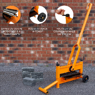 Blockspalter 430 mm mit rotierenden Klingen-Beschreibung lesen