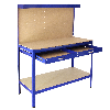 Stecktafel-Werkbank mit blauer Schublade