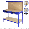 Stecktafel-Werkbank mit blauer Schublade