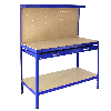 Stecktafel-Werkbank mit blauer Schublade