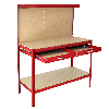 Stecktafel-Werkbank mit roter Schublade