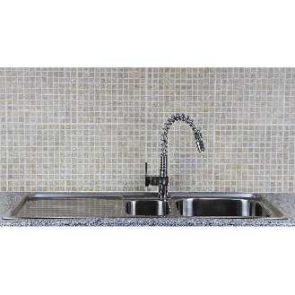 Évier de Cuisine en Acier Inoxydable 105cm x 50cm et Robinet Rainbow-Lire la description