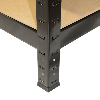 Monster Racking T-Rax Estantería resistente, negro, 75 cm de ancho, 30 cm de profundidad, paquete de 2