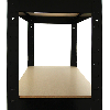Monster Racking T-Rax Estantería resistente, negro, 75 cm de ancho, 30 cm de profundidad, paquete de 2