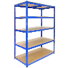 Monster Racking T-Rax Potente estante de almacenamiento, azul, 120 cm de ancho, 60 cm de profundidad