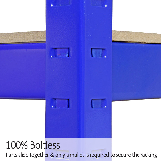 Monster Racking T-Rax Puissant Étagère Rangement, Blue, 120cm W, 60cm D-Lire la description