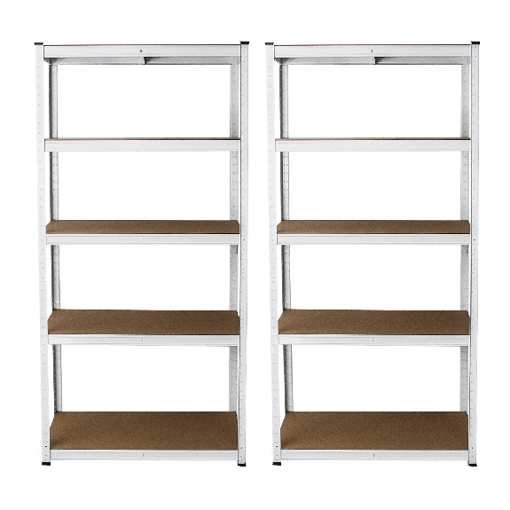 Juego de 2 estantes E-RAX blancos 90 x 40 x 180 cm-Leer más