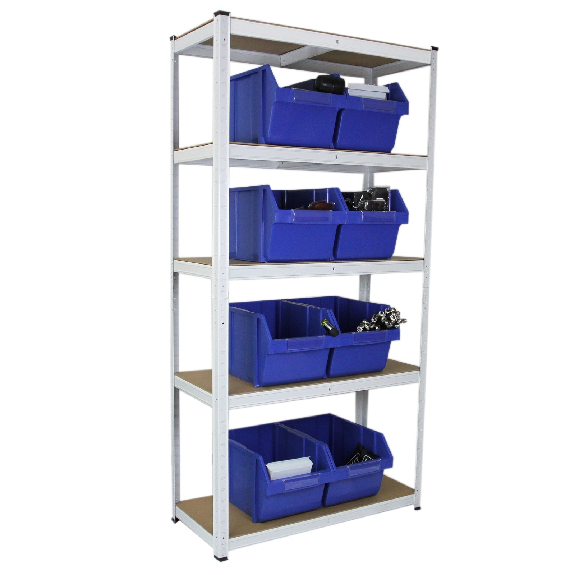 Juego de 2 estantes E-RAX blancos 90 x 40 x 180 cm-Leer más
