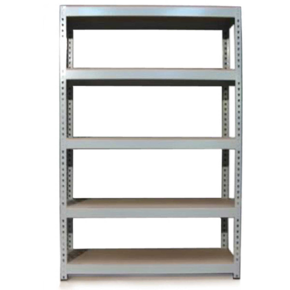 Q-Rax Steckregal aus Stahl, Grau  120 cm x 182,5 cm x 50 cm-Beschreibung lesen