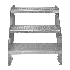 Escalón de Acero Galvanizado Adicional  600mm de Ancho