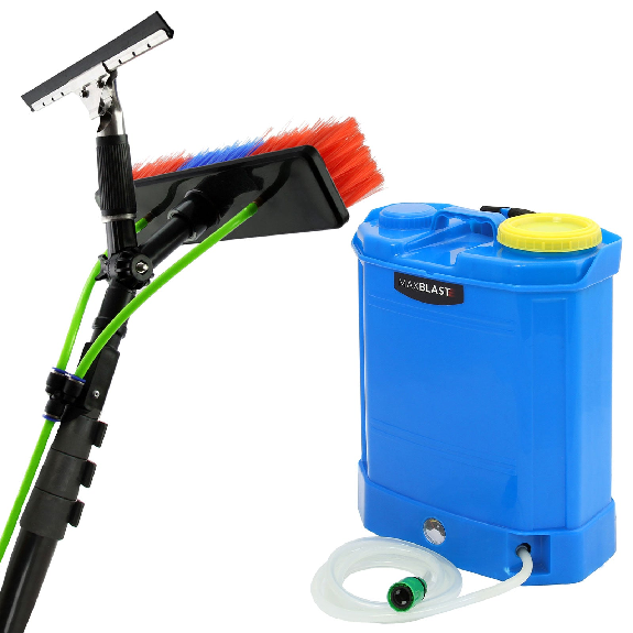 Trolley MAXBLAST de 16L, Pértiga Telescópica Extra Larga y Accesorios-Leer más