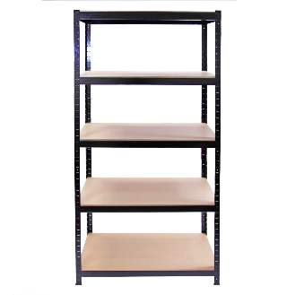 Monster Racking - Lot de 3 Rayonnages T-Rax en Acier Sans Boulons Noirs 90cm x 45cm x 180cm-Lire la description