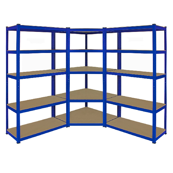 Monster Racking 1 scaffale angolare T-Rax e 2 scaffali T-Rax, blu-Leggi tutto