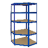 Monster Racking 1 scaffale angolare T-Rax e 2 scaffali T-Rax, blu