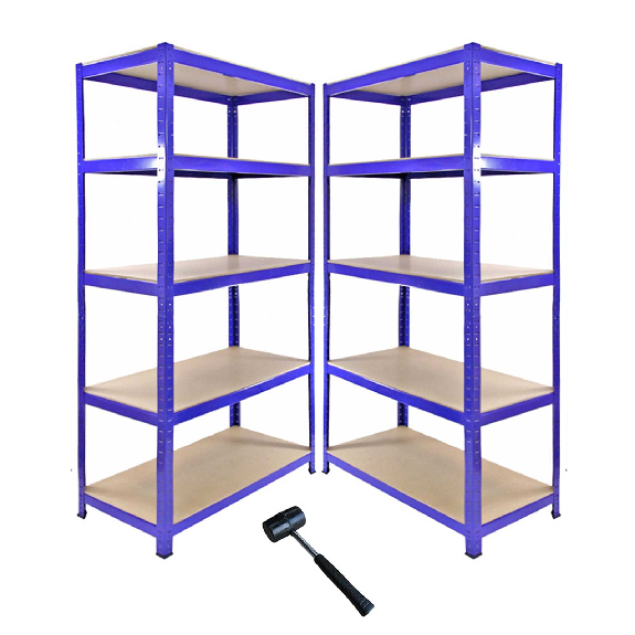 Monster Racking 1 scaffale angolare T-Rax e 2 scaffali T-Rax, blu-Leggi tutto