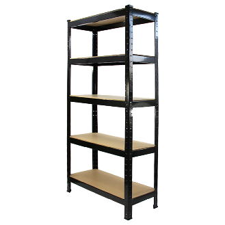 Monster Racking 4 Rayonnages T-Rax en Acier Sans Boulons Noirs 75cm x 30cm x 150cm-Lire la description