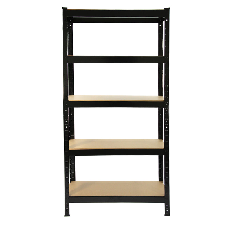 Monster Racking 4 Rayonnages T-Rax en Acier Sans Boulons Noirs 75cm x 30cm x 150cm-Lire la description