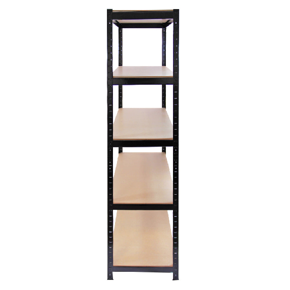 Monster Racking 5 scaffalature T-Rax in acciaio senza bulloni nere 90 cm x 45 cm x 180 cm-Leggi tutto