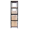 Monster Racking 5 scaffalature T-Rax in acciaio senza bulloni nere 90 cm x 45 cm x 180 cm