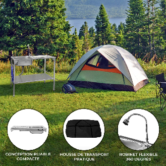 Faltbarer Camping-Spültisch-Beschreibung lesen