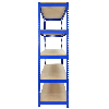 2 Ripiani in metallo blu T-Rax 75 x 150 x 30 cm