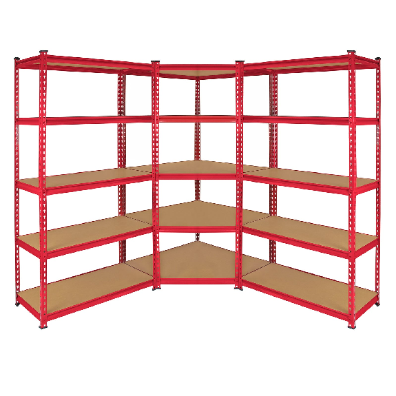 Monster Racking 1 rotes Z-Rax-Eckregal und 2 rote Z-Rax-Schraubregale aus Stahl, 90 cm x 45 cm x 183 cm Monster Racking 1 rotes Z-Rax-Eckregal und 2 rote Z-Rax-Schraubregale aus Stahl, 90 cm x 45 cm x 183 cm-Beschreibung lesen
