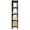 Monster Racking 2 scaffali T-Rax in acciaio senza bulloni neri 75 cm x 30 cm x 150 cm, kit di 2