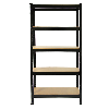 Monster Racking 2 scaffali T-Rax in acciaio senza bulloni neri 75 cm x 30 cm x 150 cm, kit di 2