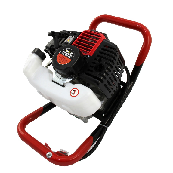 Trivella T-Mech da 52 cc, betoniera e piantatrice per palo da 120 mm, motore a 4 tempi-Leggi tutto