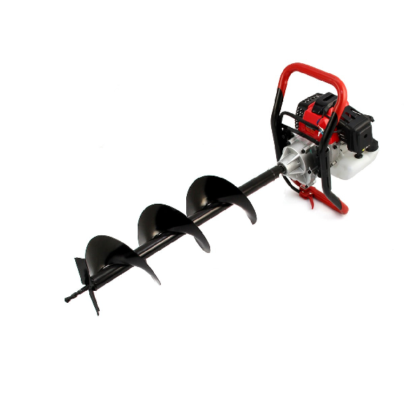 Trivella T-Mech da 52 cc, betoniera e piantatrice per palo da 120 mm, motore a 4 tempi-Leggi tutto
