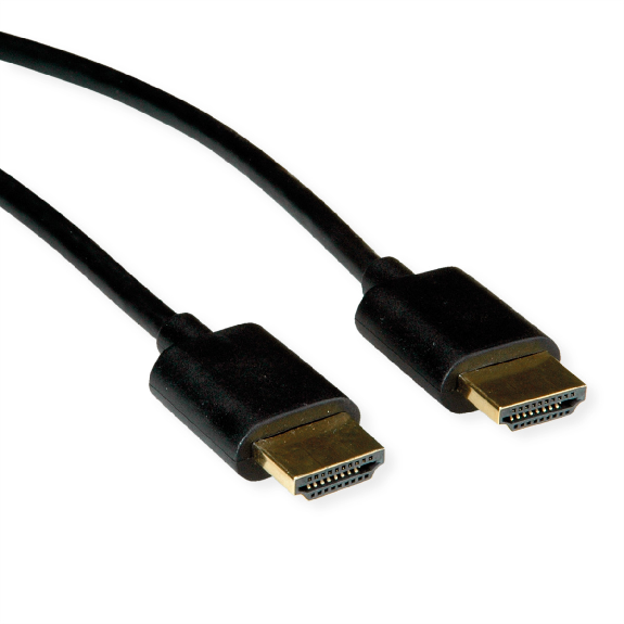 ROLINE HDMI High Speed Kabel mit Ethernet, Slim, ST-ST, schwarz, 3 m ROLINE HDMI High Speed Kabel mit Ethernet, Slim, ST-ST, schwarz, 3 m-Beschreibung lesen