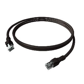 EasyLan DualBoot PushPull IP20 Patchkabel, Kat.6A (Class EA), S/FTP, schwarz, 2 m-Beschreibung lesen