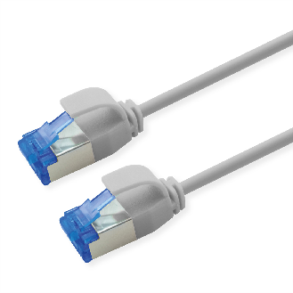 ROLINE Patchkabel Kat.6A (Class EA) S/FTP (PiMF), LSOH, PoE, grau, 1,5 m-Beschreibung lesen