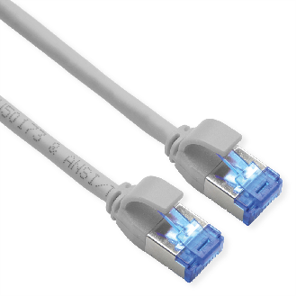 ROLINE Patchkabel Kat.6A (Class EA) S/FTP (PiMF), LSOH, PoE, grau, 1,5 m-Beschreibung lesen