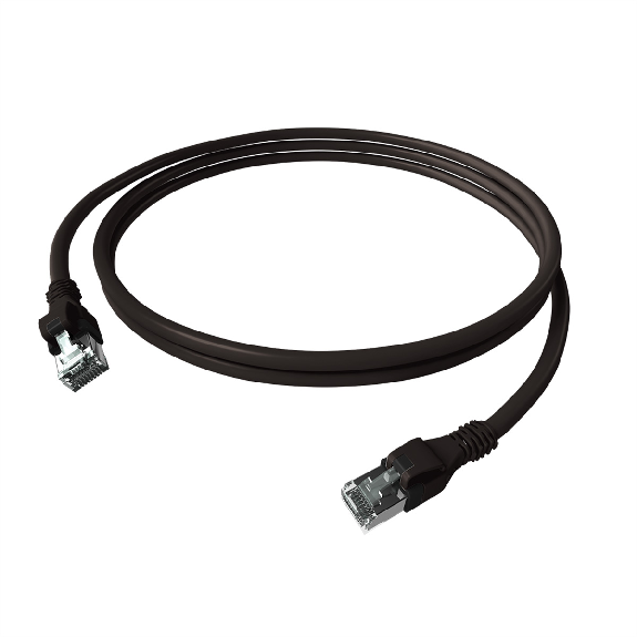EasyLan DualBoot PushPull IP20 Patchkabel, Kat.6A (Class EA), S/FTP, schwarz, 7,5 m-Beschreibung lesen