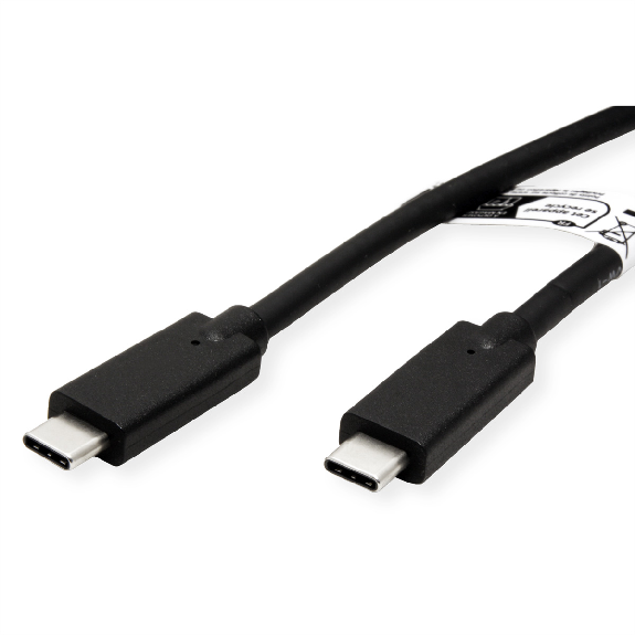 ROLINE USB 3.2 Gen 2 kompatibles Kabel, C-C, ST/ST, 10Gbit/s, Emark, 100W, schwarz, 3 m ROLINE USB 3.2 Gen 2 kompatibles Kabel, C-C, ST/ST, 10Gbit/s, Emark, 100W, schwarz, 3 m-Beschreibung lesen
