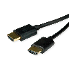 ROLINE HDMI High Speed Kabel mit Ethernet, Slim, ST-ST, schwarz, 2 m ROLINE HDMI High Speed Kabel mit Ethernet, Slim, ST-ST, schwarz, 2 m
