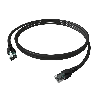 EasyLan FlexBoot Patchkabel Kat.6A, S/FTP, schwarz, 1 m