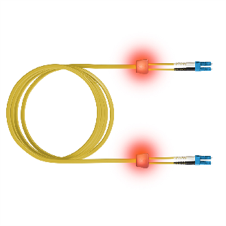 EasyLan LWL-LED-Patchkabel duplex 9/125µm OS2, LC/LC, gelb, 7,5 m-Beschreibung lesen