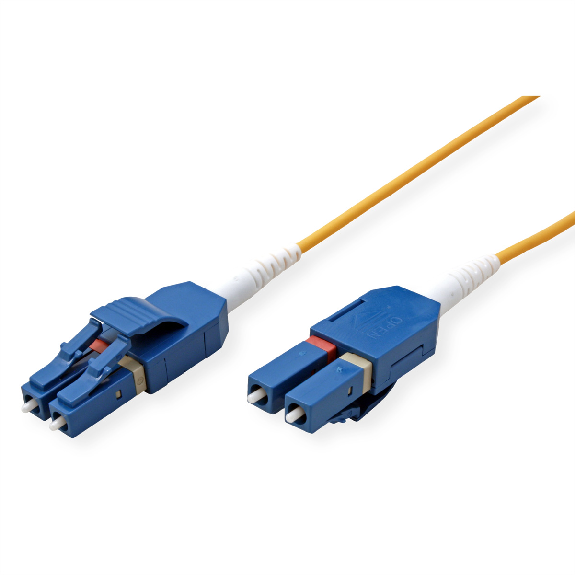 ROLINE LWL-Kabel duplex 9/125µm OS2, LC/LC, UNIBOOT, gelb, 20 m-Beschreibung lesen