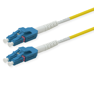 ROLINE Câble Patch FO duplex OS2, 9/125µm LC/LC, UNIBOOT, jaune, 20 m-Lire la description